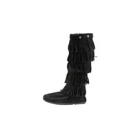 Thumbnail for Minnetonka Damen 5-LAYERFRINGEBOOT Mokassin Stiefel, Schwarz (Black) im Sale