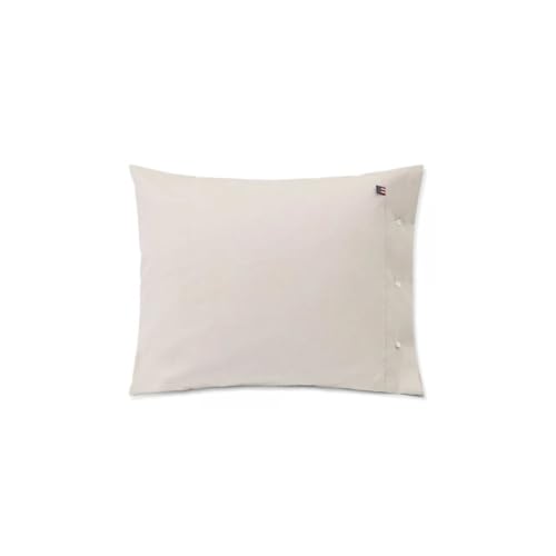 LEXINGTON Pin Point Beige Cotton Pillowcase, Beige, 40x80