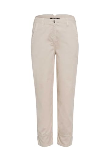 Marc Aurel Damen 7/8 Hose Straight Zierstreifen Uni beige im Sale