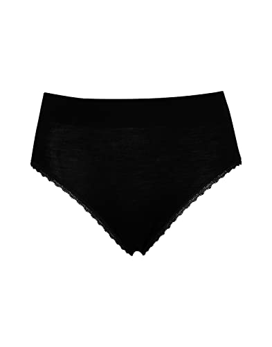 Dilling High Waist Slip aus Merinowolle und Seide für Damen Schwarz 36 im Sale