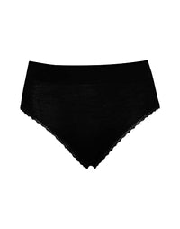 Thumbnail for Dilling High Waist Slip aus Merinowolle und Seide für Damen Schwarz 36 im Sale