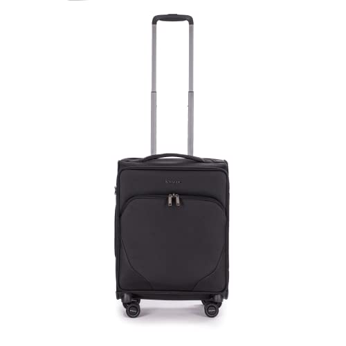 Stratic Mix Koffer Weichschale Reisekoffer Trolley Rollkoffer Handgepäck, TSA Kofferschloss, 4 Rollen, Erweiterbar, im Sale