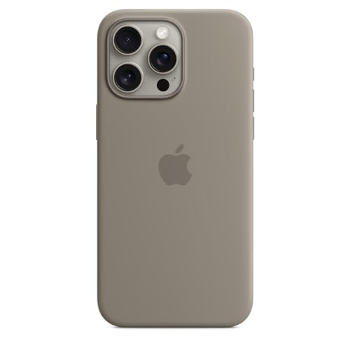 Apple iPhone 15 Pro Max Silikon Case mit MagSafe – Tonbraun  im Sale