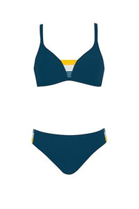 Thumbnail for Sunflair Bikini Unifarben Triangel Zweiteiler Set mit Softschalen verstellbare Träger Kreuzrücken breiter Slip im Sale