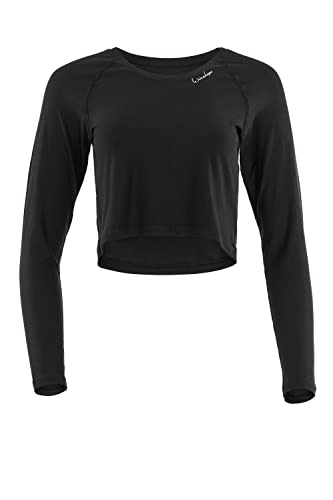 Light and Soft Cropped Long Sleeve Top AET116LS, Ultra Soft Style, Fitness Freizeit Yoga Pilates im Sale