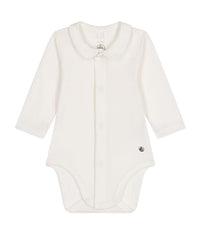 Thumbnail for Petit Bateau A0B68 Langarm-Body Mit Kragen Unisex Baby Marshmallow 3 Monate im Sale