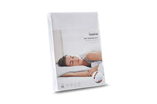 TEMPUR Passend für Doppelbett-Matratzenschoner, atmungsaktiv, milben- und wasserabweisend, passend für Doppelgrößen bis 135 x 200 cm im Sale