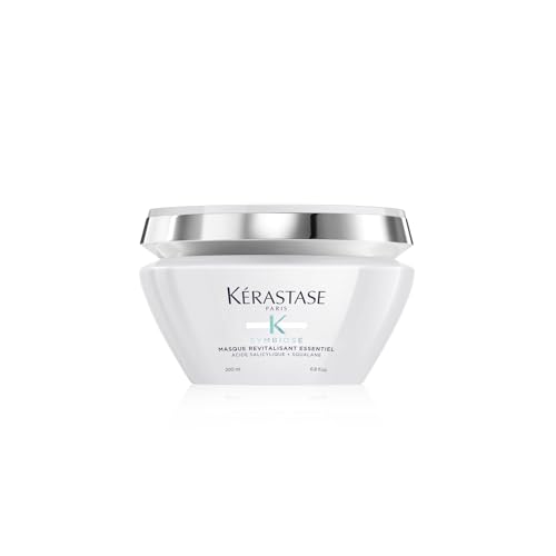 Kérastase Symbiose, Nährende Anti-Schuppen Haarmaske, Für strapaziertes und trockenes Haar, Sulfatfrei, Masque Revitalisant Essentiel, 200 ml im Sale