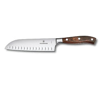 Thumbnail for Victorinox, Grand Maître, Profi Santokumesser, Extra Scharfe Klinge, Kullenschliff, 17 cm, Edler Holzgriff, Rostfreier Stahl, braun im Sale