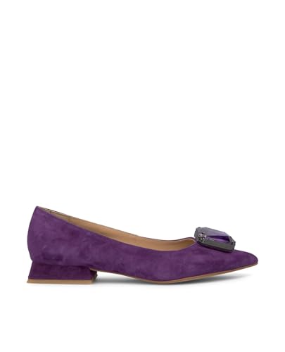 Alma en Pena. Flache Ballerinas aus Leder für Damen., dunkelviolett, 37 EU im Sale