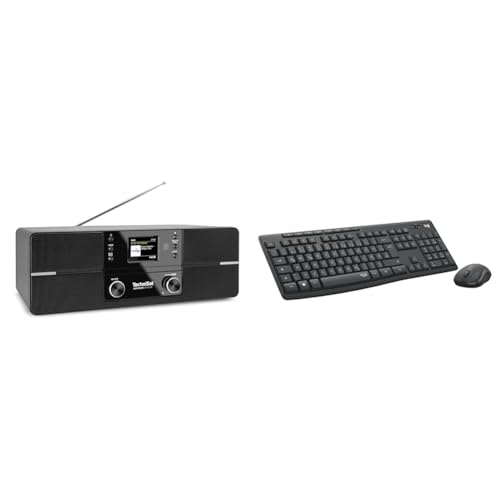 TechniSat DIGITRADIO 371 CD IR - Stereo Internetradio & Logitech MK295 kabelloses Tastatur-Maus-Set mit SilentTouch-Technologie im Sale