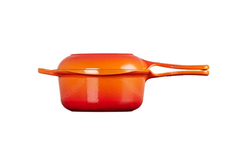 Le Creuset Signature 2-In-1 Marmitout, Gusseisen, Ø 22 cm, 2,3 L, Kirschrot, 25044220602460 im Sale