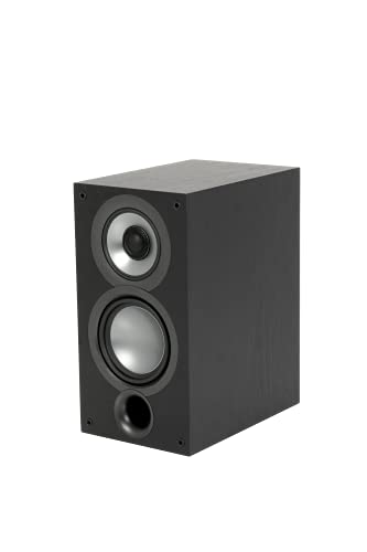 ELAC Uni-Fi 2.0 Regallautsprecher UB52, Bookshelf Speaker für Musikwiedergabe über Stereo-Anlage, 5.1 Surround-Soundsystem, exzellenter und klarer Klang, 3-Wege Lautsprecher, Schwarz im Sale