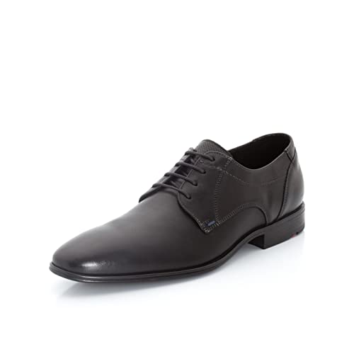 LLOYD Herren Schnürhalbschuhe Osmond, Männer Businessschuhe,Derby,Normalweit,Anzugschuhe,schnürung,Office,büro,Freizeit,SCHWARZ,44 EU / 9.5 UK im Sale