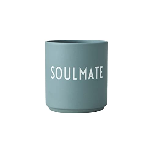 Design Letters kaffeebecher FREUNDSCHAFT | SOULMATE | Tasse mit Spruch | Dänisches Design Lieblingsbecher zu Geschenke für Frauen, männer | Kaffeebecher Porzellan | Dekorativer kaffebecher im Sale