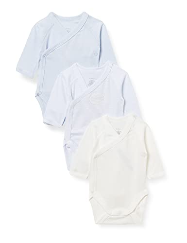 Petit Bateau Unisex BabyLangarm-Body für Neugeborene (3er Pack) , Variante 2, 3 Monate im Sale