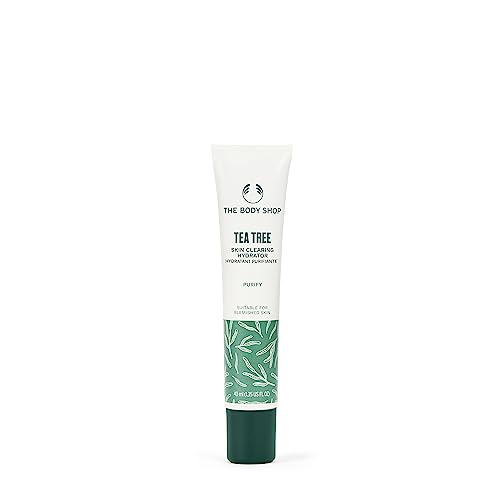 The Body Shop Tea Tree Feuchtigkeitscreme mit Teebaumöl Kontrolliert Talg Fettige Haut Glättend Leichte Formel Langanhaltende Hydratation bis zu 24 Stunden Tube ml im Sale