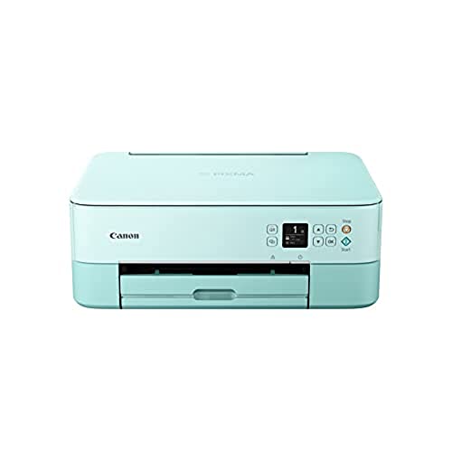 Canon PIXMA TS5353a GR Drucker Farbtintenstrahl Multifunktionsgerät DIN A4 (Scanner, Kopierer, OLED, 4.800 x 1.200 dpi, USB, WLAN, Duplexdruck, 2 Papierzuführungen), mint