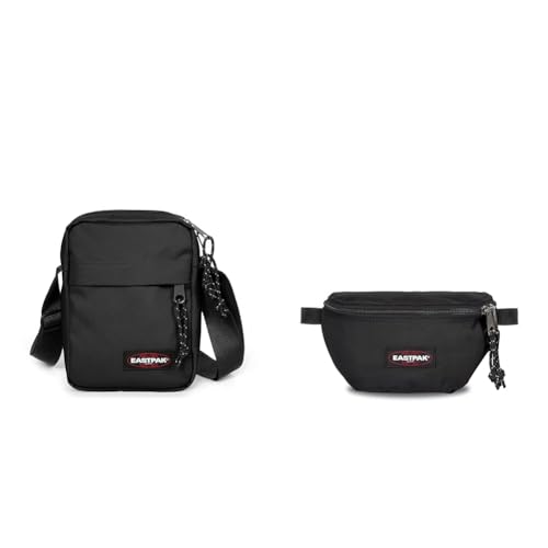 EASTPAK THE ONE Umhängetasche, 149 cm, 145 L, Black (Schwarz) & SPRINGER Gürteltasche, 129 cm, 125 L, Black (Schwarz) im Sale