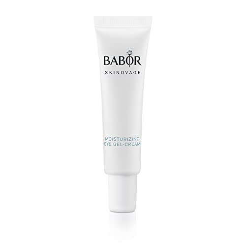 BABOR SKINOVAGE Moisturizing Eye Gel-Cream für trockene Haut, Feuchtigkeitsspendende Augencreme, Augenpflege mit Anti-Age-Effekt, Vegane Formel, 15 ml