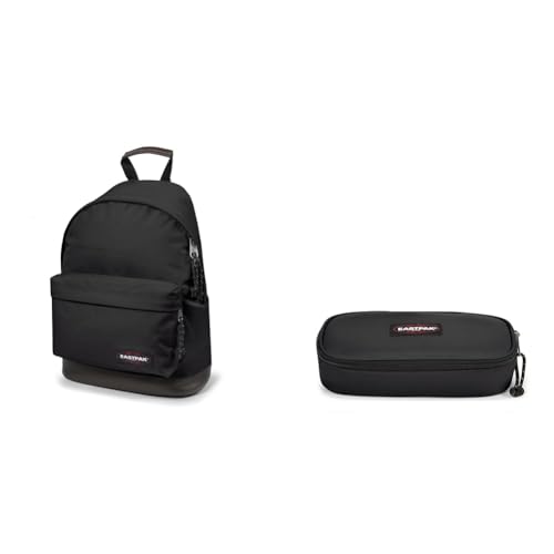 EASTPAK WYOMING Rucksack, cm, 24 L, Schwarz (Black) & OVAL SINGLE Federmäppchen, 22 cm, Schwarz (Black) im Sale