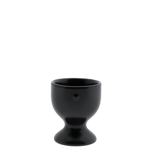 Bastion Collections Eierbecher Little Heart Keramik matt schwarz H6cm LI/Egg Cup 002 MB Keramikgeschirr Gedeckter Tisch