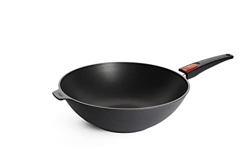 Woll Diamond Lite Wok- und Rührpfanne - Induktiv -, Ø 32 cm, 10 cm hoch - Geeignet für alle Herdarten, Aluminiumguss, Antihaft-Versiegelung, backofenfest, anthrazit im Sale