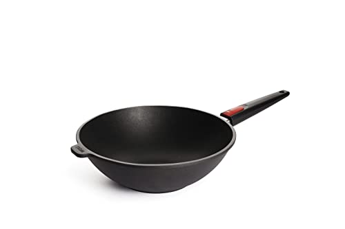 Woll Nowo Titanium Wok- und Rührpfanne - Induktiv-, Ø 30 cm, 10 cm hoch, mit abnehmbarem Stiel - Geeignet für alle Herdarten im Sale