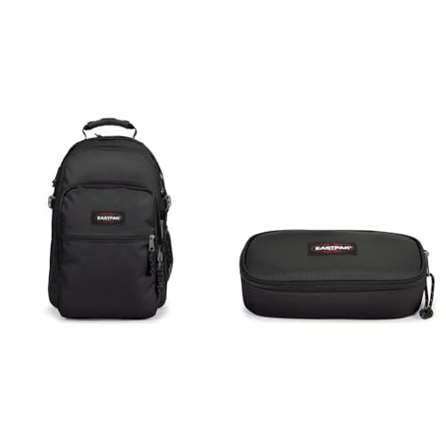 EASTPAK Tutor Rucksack, 48 cm, 39 L, Black (Schwarz) & Oval  Single Federmäppchen, 22 cm, Schwarz (Black) im Sale