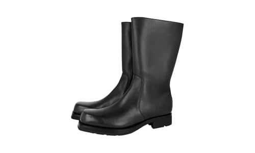 Prada Herren Schwarz Leder Stiefel 2UG005 070 F0002 44 EU/UK 10 im Sale