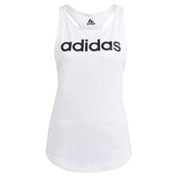 Thumbnail for adidas Womens W LIN TK Vest, White/Black, X-Small im Sale