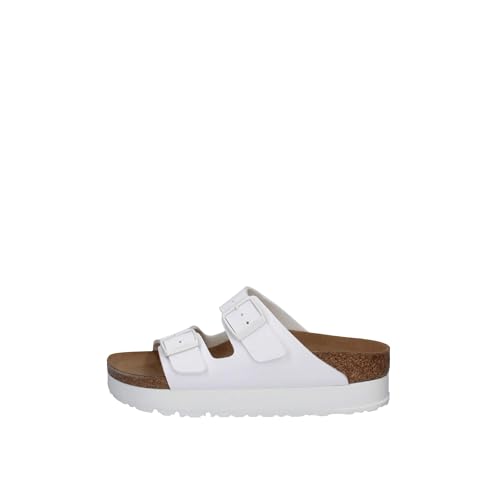 BIRKENSTOCK PAPILLIO vegan by Birk Arizona weiß Damen Plateauschuhe vegane Schuhe, Weiß, 39 EU im Sale