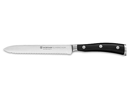 WÜSTHOF Classic Ikon Aufschnittmesser 14 cm, Schwarz