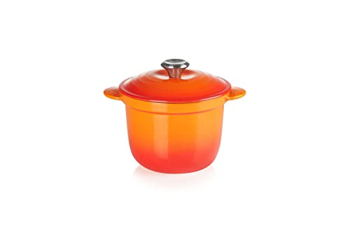 Le Creuset Cocotte Every aus Gusseisen mit Poteriedeckel, 18 cm, 2 Liter, Ofenrot, 41110180900460 im Sale