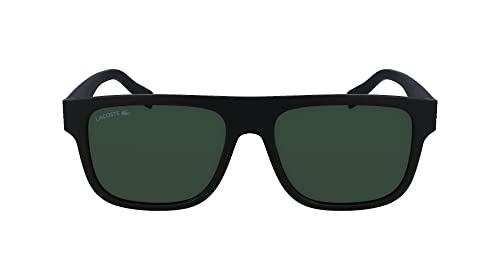 Lacoste Men's Sunglasses L6001S - Matte Black with Solid Green Lens im Sale