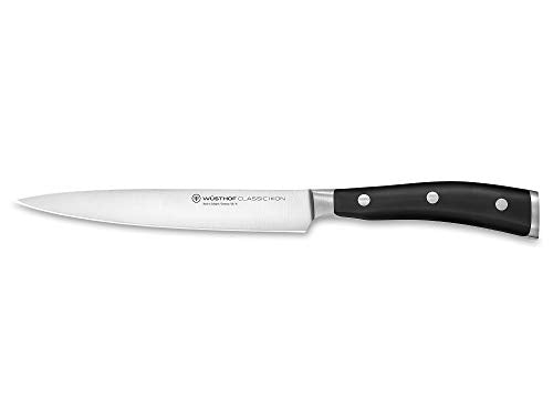 WÜSTHOF Classic Ikon Schinkenmesser 16 cm, Schwarz