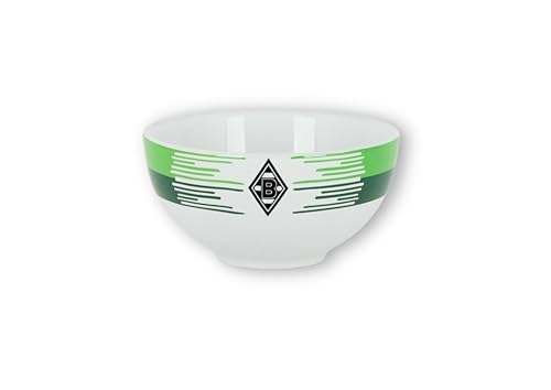 Borussia Mönchengladbach Müslischale “Streifen” | Offizieller Fanartikel Fohlenshop | Bowl Schüssel Müslischüssel Keramik Snackschale im Vereinsdesign