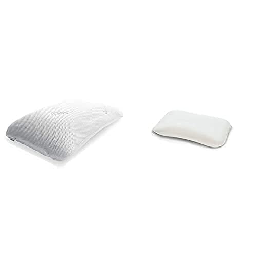 TEMPUR Symphony Schlafkissen ergonomisches Nackenstützkissen für Rücken-und Seitenschläfer, Memory Foam, Weiß, M Jersey-Kissenbezug mit Reißverschluss für Symphony Schlafkissen S/M/L beige im Sale