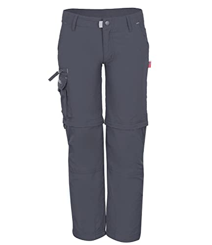 Trollkids Quick-Dry Zip-Off Hose Oppland, Dunkelgrau, im Sale