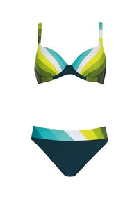 Thumbnail for Sunflair Bikini verstellbareTträger blau Zweiteiler mit Schalen modern Strandmode im Sale