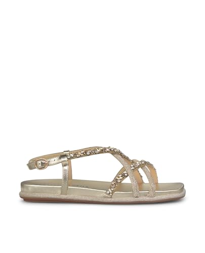 Alma en Pena Diva Gold V240855 flache Sandalen, gold, 39 EU im Sale