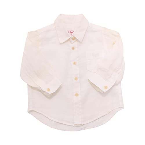 Il Gufo 8584AP Camicia Bimbo Boy Kids Linen Shirt-9 Months im Sale