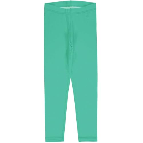 maxomorrra Mädchen Leggings einfarbig GOTS (122/128 Green) im Sale