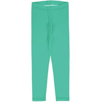 Thumbnail for maxomorrra Mädchen Leggings einfarbig GOTS (122/128 Green) im Sale