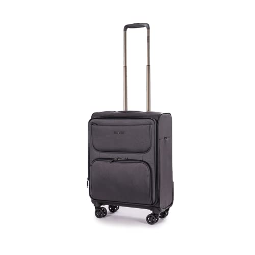 Stratic Bendigo Light+ Koffer Weichschale Reisekoffer Trolley Rollkoffer Handgepäck, TSA Kofferschloss, 4 Rollen, Erweiterbar, im Sale