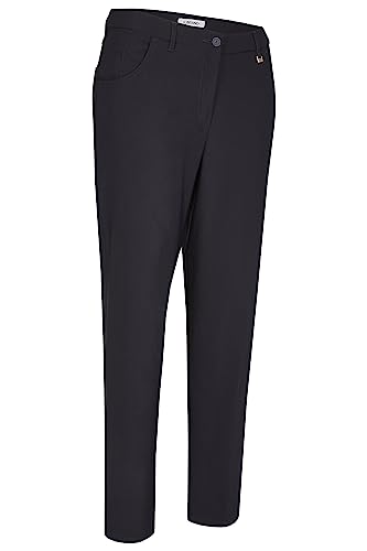 KjBRAND Damen Babsie Stoffhose Bengaline Hose, Marine, Plus im Sale