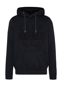 Thumbnail for Camp David Herren Hoodie mit tonigem Logo Artwork Blue Navy 4 im Sale