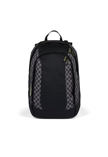 satch air Schulrucksack ab 5. Klasse gepolstert 26L Stauraum standfest Laptopfach Dark Skate - Schwarz