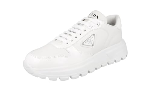 Prada Damen Weiss Leder Sneaker 1E804M 40 EU im Sale