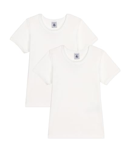 Petit Bateau Mädchen A0AAB T-Shirt, Variante 1, 12 Jahre (2er Pack) im Sale